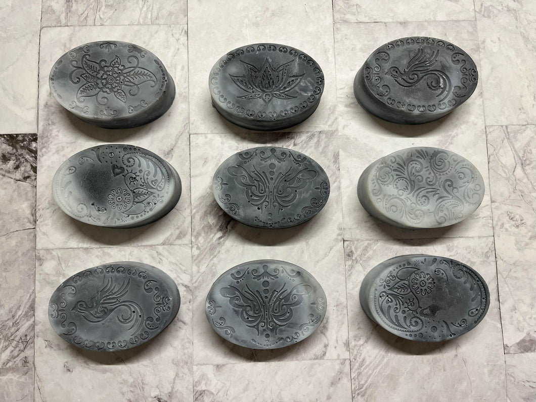 Activated Charcoal Unscented Oval Soap